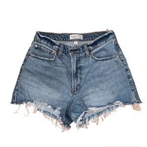 Abercrombie curve love high waisted shorts